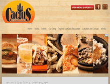 Tablet Screenshot of cactusgrilleloveland.com